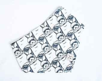Dog Bandana | Cat Bandana | Paw Wars Bandana | Snap On Bandana | Over the Collar Bandana | Handmade Bandana | Star | War | Trooper
