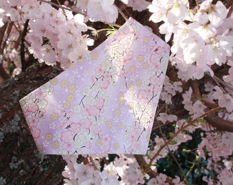 Dog Bandana | Cat Bandana | Sakura Bandana | Cherry Blossom Bandana | Snap On | Over the Collar | Pet Accessory | Dog Sailor Bow | Bowtie