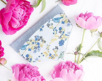 Dog Bandana | Cat Bandana | Floral Bandana | Flower Bandana | Snap On | Over the Collar | Pet Accessory | Bow | Bowtie | Scrunchies