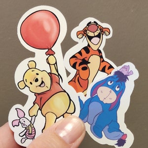 Disney Winnie the Pooh and Piglet Blue Balloon Embroidered Patch / Iron on  Patch / Clothes Material Patch / Iron or Sew / Disney Patch 
