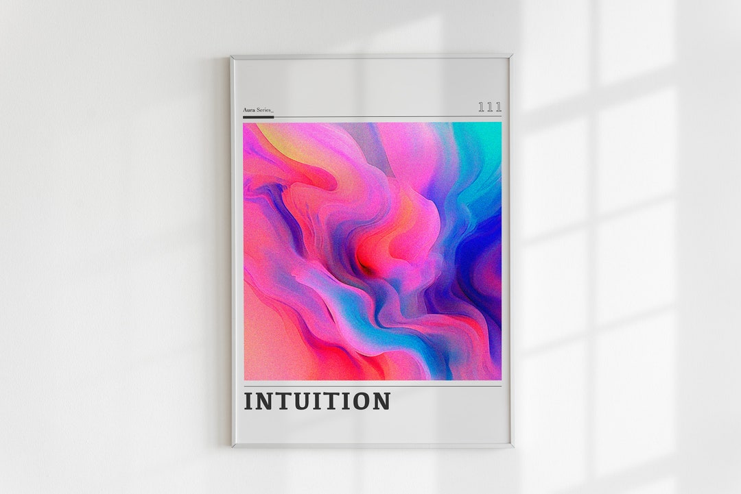 Aura Poster | Retro Grainy Gradient | Affirmation Poster | Retro Aura ...