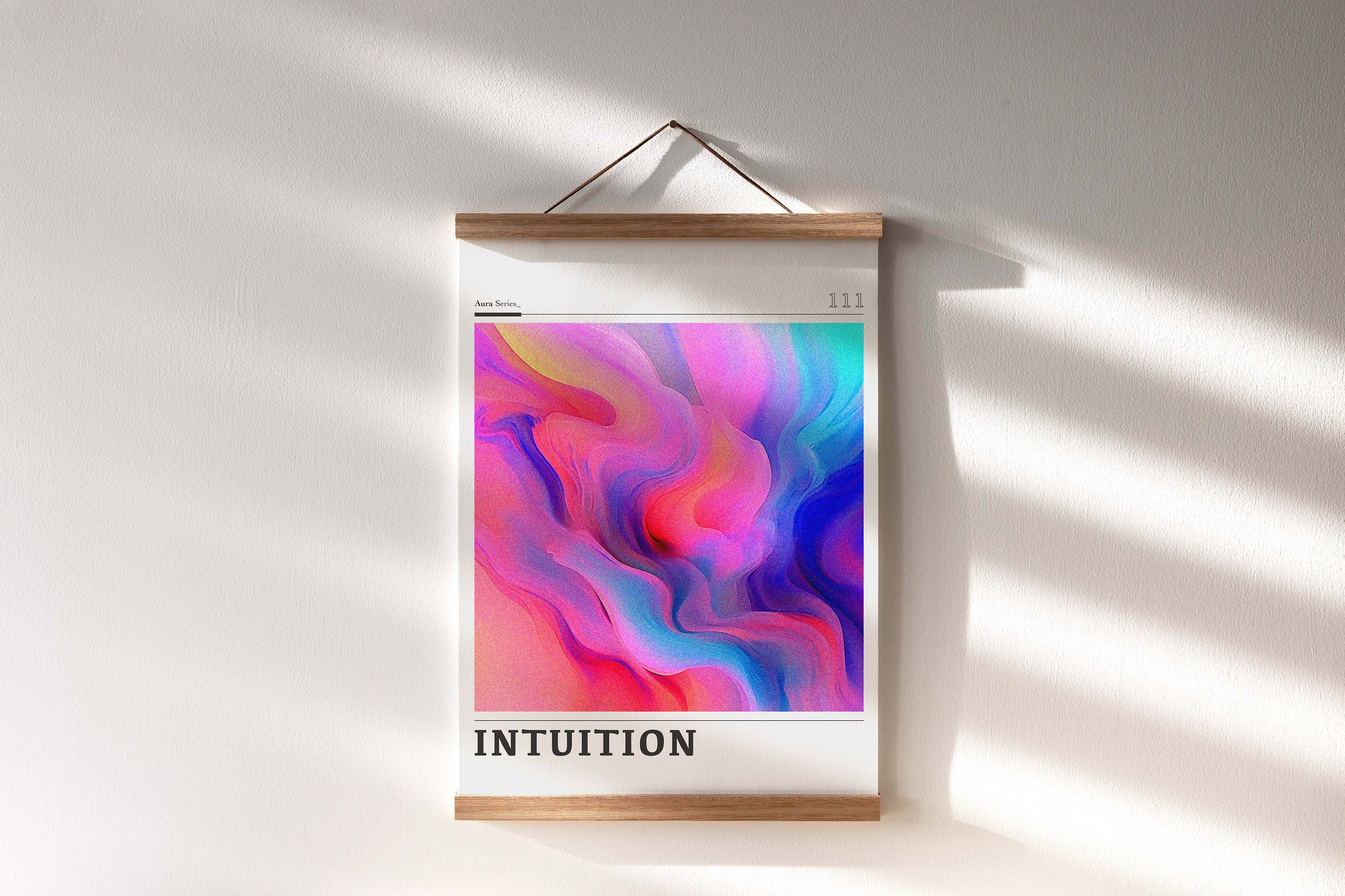 Aura Poster | Retro Grainy Gradient | Affirmation Poster | Retro Aura ...