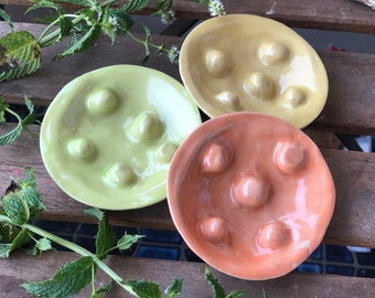 Reserva de baño de cerámica para abejas, estación para beber agua para abejas y mariposas, blobby