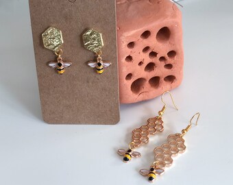 Bee Earrings | Honey Earrings | Gift for bee lovers
