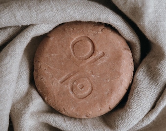 Barra de champú desintoxicante ACV / Aroma a granada y lavanda, sin residuos para cabello negro