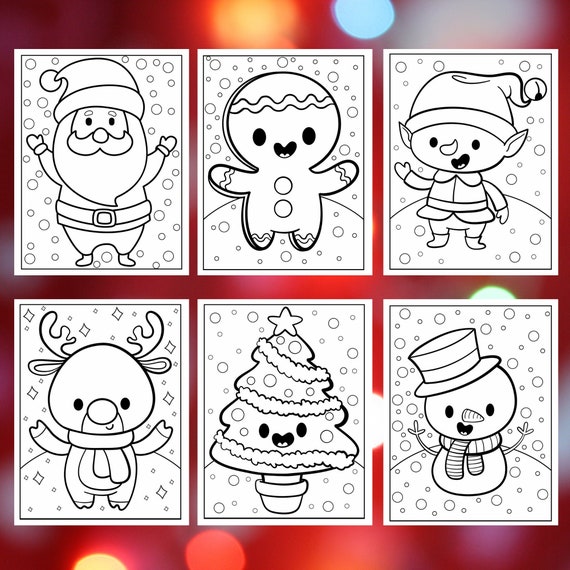 Christmas Activity Book for Kids Ages 6-8: Christmas Coloring Book, Do –  OakieBees