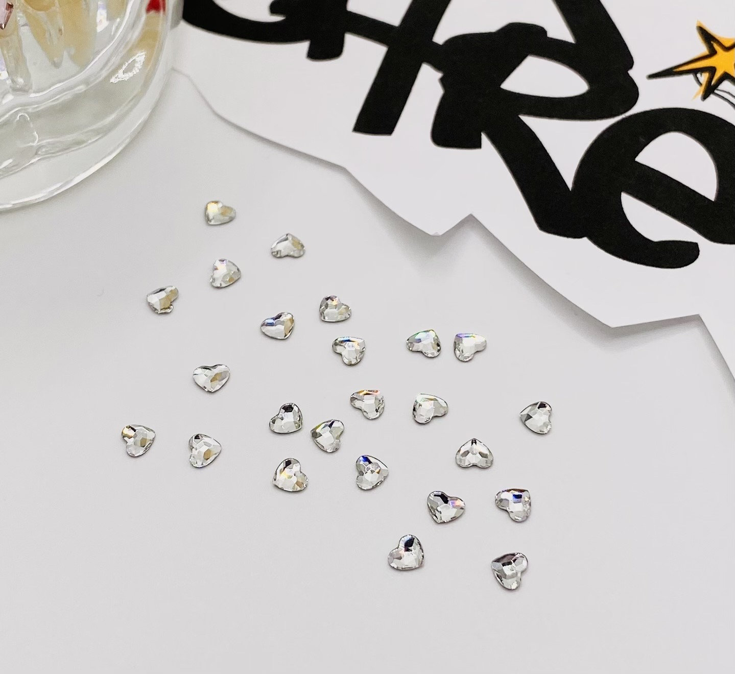 Gemas dentales de cristal Swarovski Gemas dentales Swarovski sin plomo Corazón 2808 Gemas dentales Swarovski al por mayor Joyería dental al por mayor Gemas dentales
