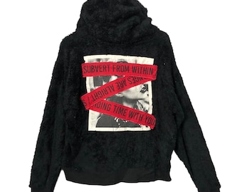Vintage B One Soul Big Logo Fleece Hoodie Sweatshirt