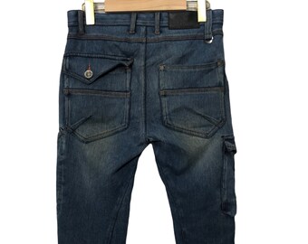 【DISCERNMENT】Field Slab Part 7 Cargo Denim Dojo in Lake Blue | 7 For All Mankind