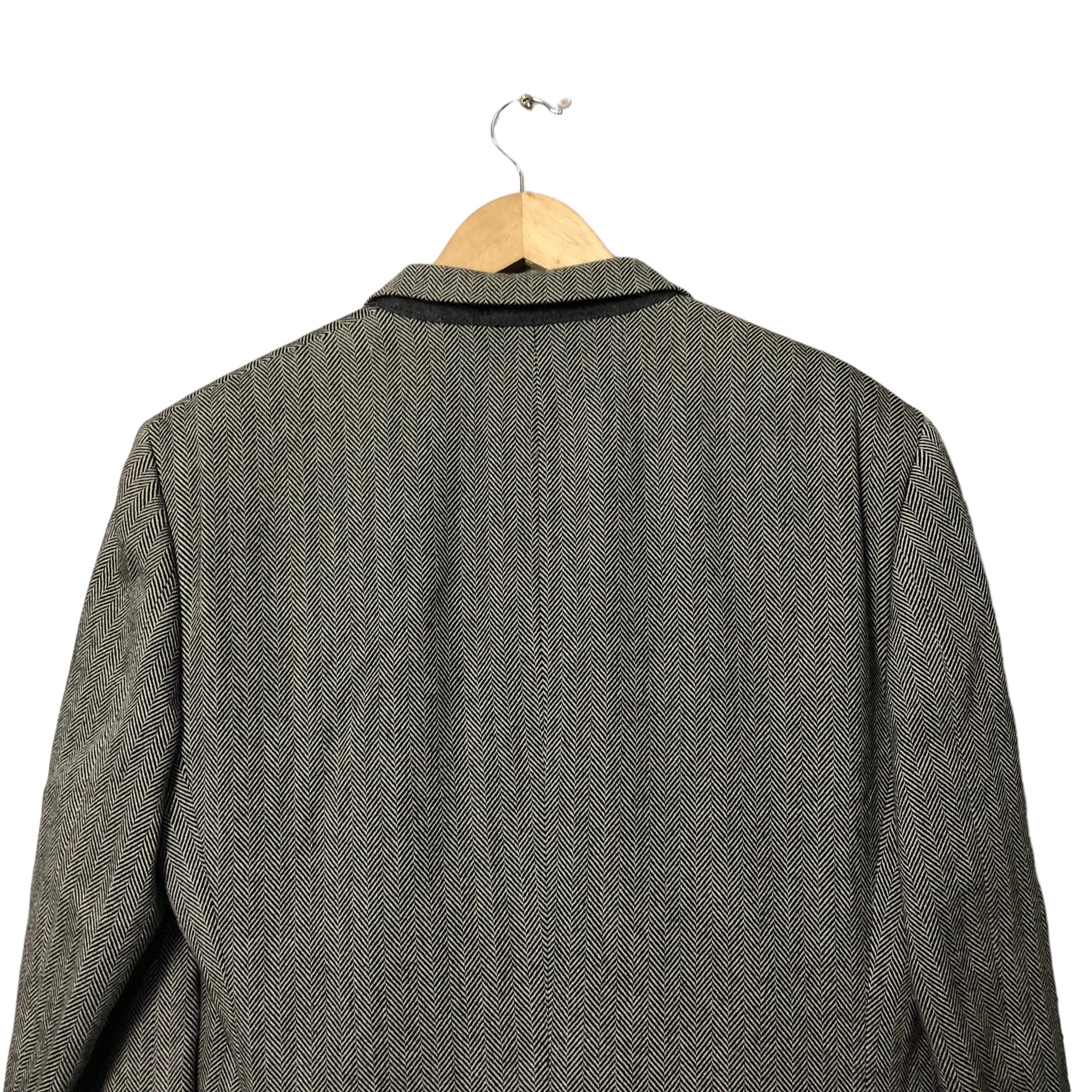 Vintage Yves Saint Laurent Pour Homme Blazer Coat Grey Colour Made