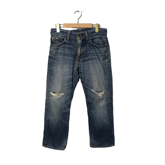 Vintage Uniqlo Jeans Distressed Denim Pants W31 Vintage Uniqlo