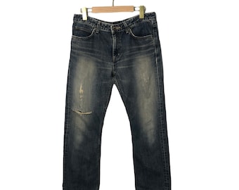 Spodnie jeansowe Vintage Something Edwin Faded Jeans w kolorze niebieskim, rozmiar 32, wyprodukowane w Japonii