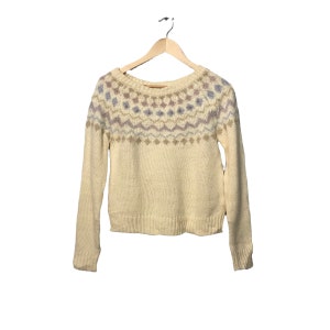 Vintage Majestic Legon Crewneck Knitwear Sweater Jumper Vintage Majestic Legon Knit Sweater Jumper White Cream Colour