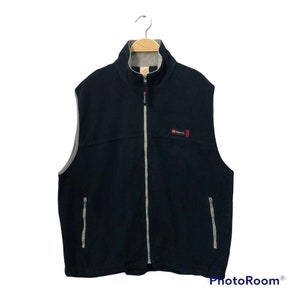 Vintage Hanes Zipper Ups Vest Dark Blue Colour