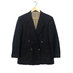 Vintage Burberrys Blazer Coat Jacket Vintage Burberrys Blazer Coat Jacket Dark Blue Color