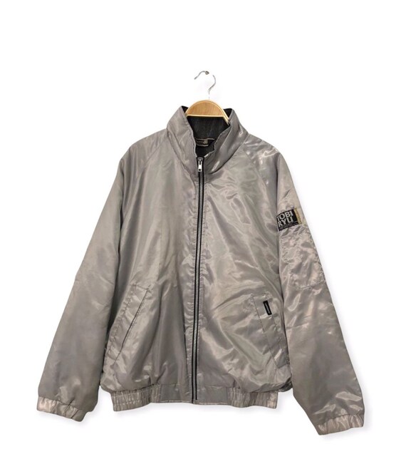 Tobiryu Zipper Ups Jacket Silver Colour 