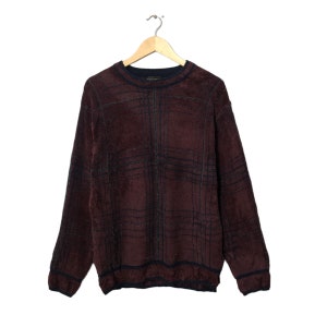Vintage Cross Keys Crewneck Knitwear Sweater Jumper Vintage Cross Keys Knitwear Sweater Jumper Maroon Colour Size M