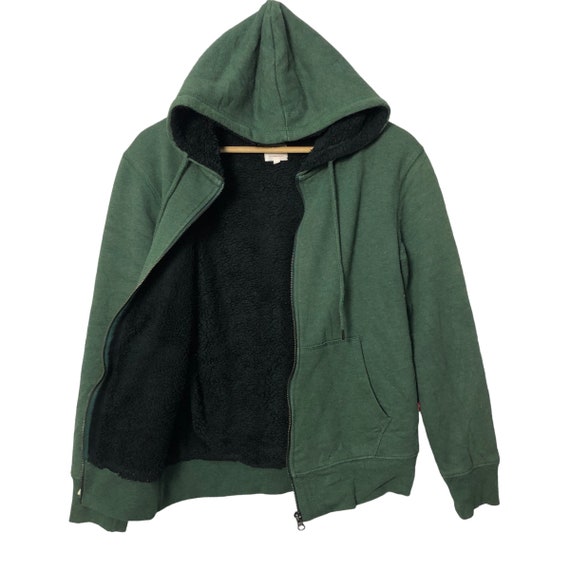 Vintage Levis Zipper Ups Hoodie Jacket Green Colo… - image 5