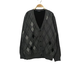 Vintage G Staff Button Ups Cardigan Grey Colour