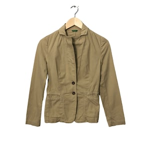 Vintage United Colors Of Benetton Blazer Coat Jacket Vintage United Colors Of Benetton Blazer Coat Jacket Beige Colour Made in Romania