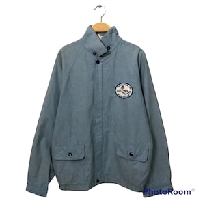 Vintage Casio World Open Zipper Ups Jacket Blue Colour