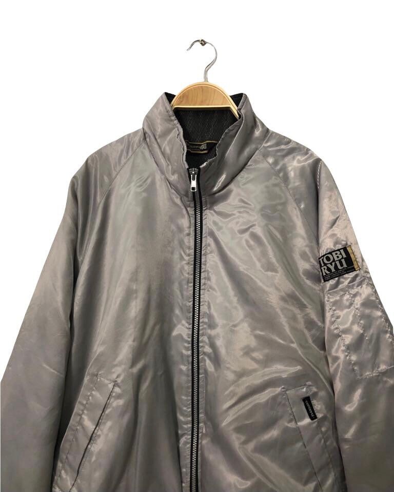Tobiryu Zipper Ups Jacket Silver Colour 