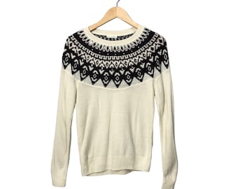Vintage Index Crewneck Pattern Knitwear Sweater Jumper