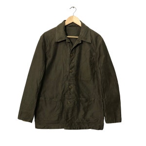 Vintage Japanese Brand Ships Button Ups Parka Jacket Green Color Made in Japan