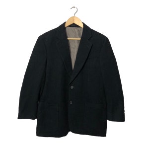 Vintage Burberrys Two Button Blazer Coat Vintage Burberrys Blazer Coat Jacket Dark  Blue Colour Size L Made in Japan