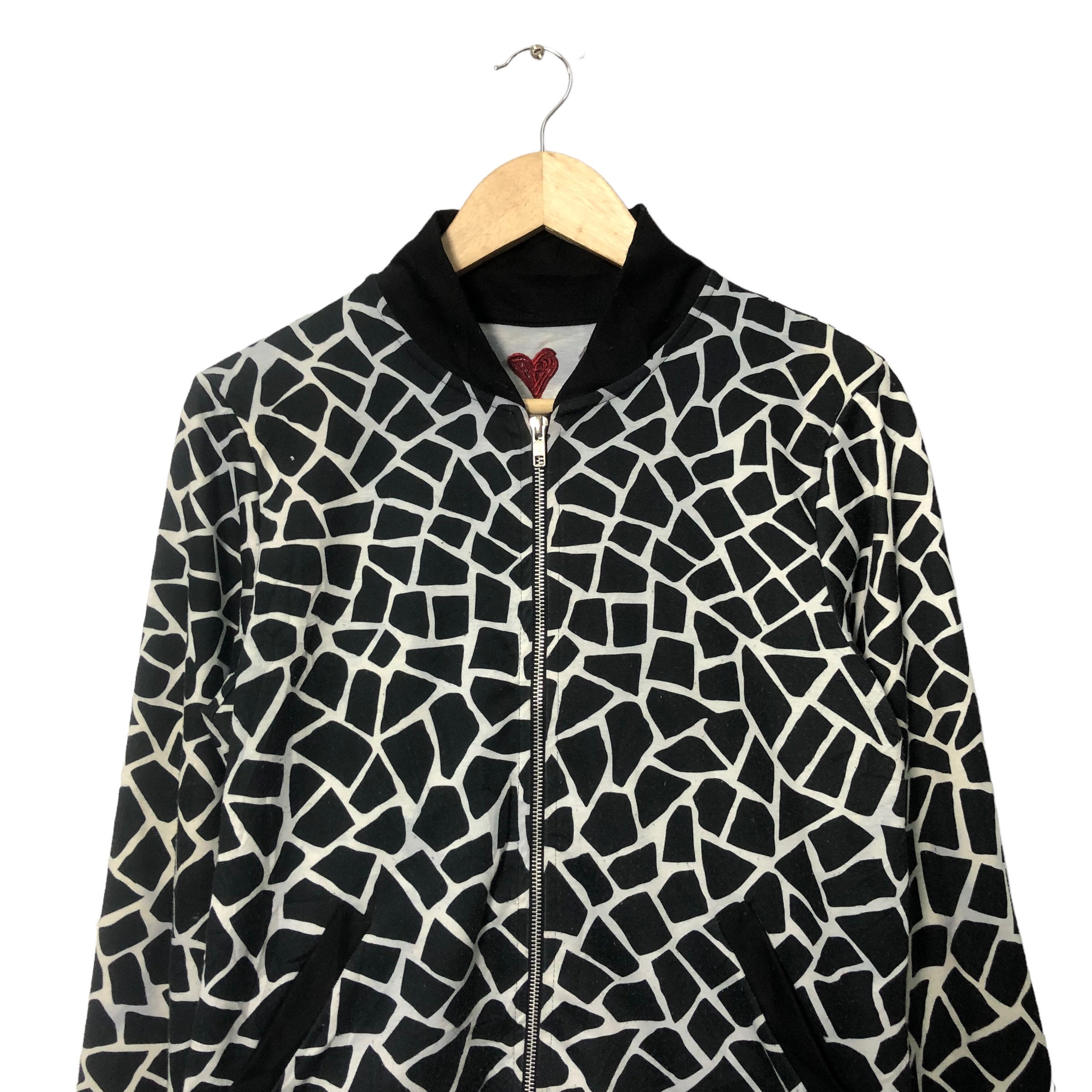 Vintage Desigual Zipper Ups Full Print Sweater Jacket