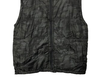 Reversible Down Vest Camo Black 短丈 Y2K Reversible Down Vest Camo Black 短丈 Y2K - メルカリ