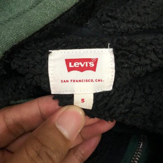 Vintage Levis Zipper Ups Hoodie Jacket Green Colo… - image 10