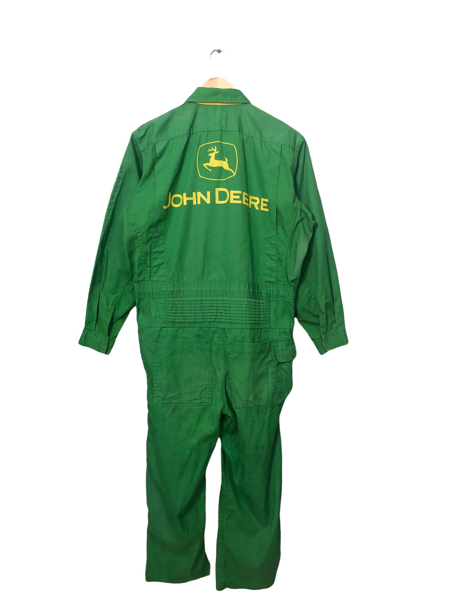 Vintage John Deere Distressed Big Logo Overall Vintage John Deere  Distressed Big Logo Overall Green Colour W37