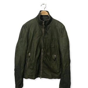 Vintage Harris Paris Zipper Ups Jacket Green Colour