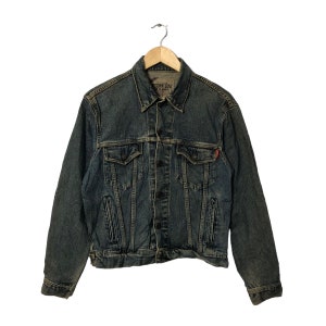 Vintage Edwin Us Classic Faded Button Ups Multipocket Jeansjacke Blau Farbe Größe M