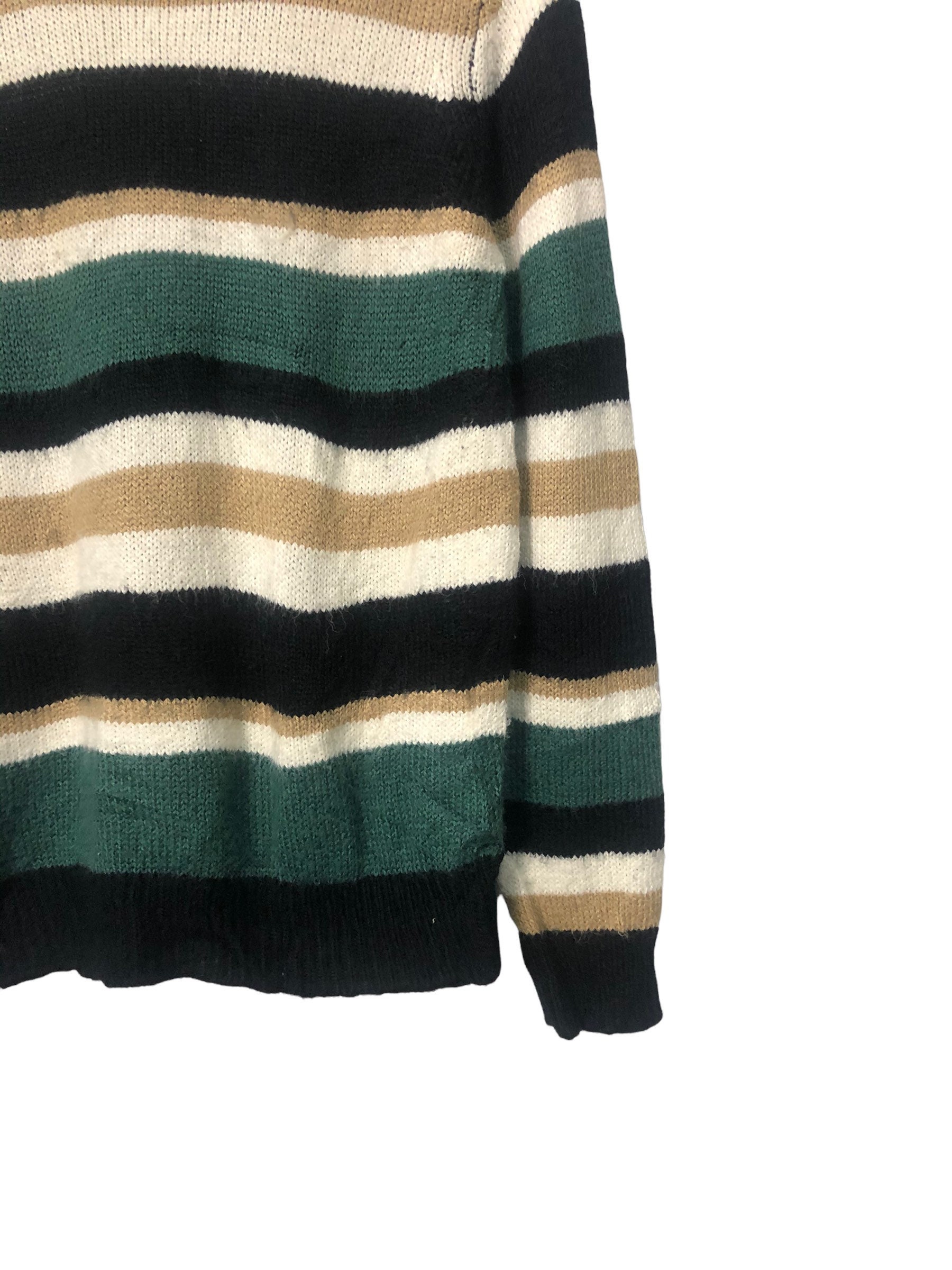 トップス BRANDINID le collezioni Skipperneck Knit Vintage Brandini Le Collezioni Colorful Sweater (Size L