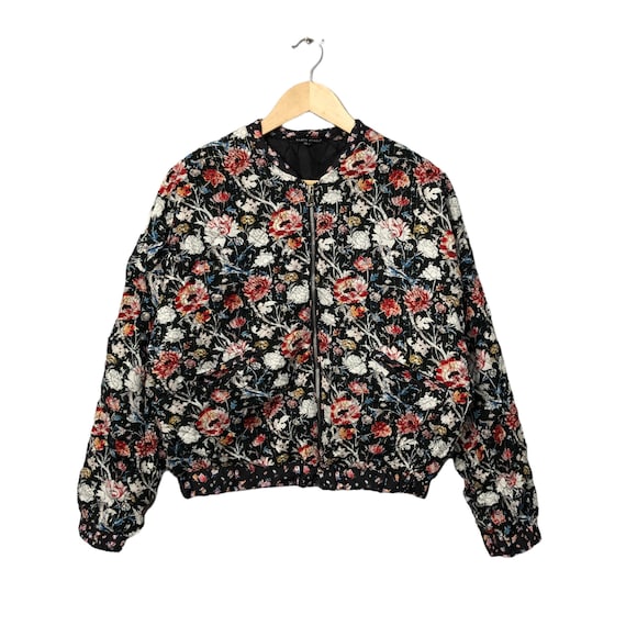 ジャケット・アウター vintage all-over pattern zip up jaket Vintage 90's TRACK Jacket XL Black Yellow Stripe Full Zip