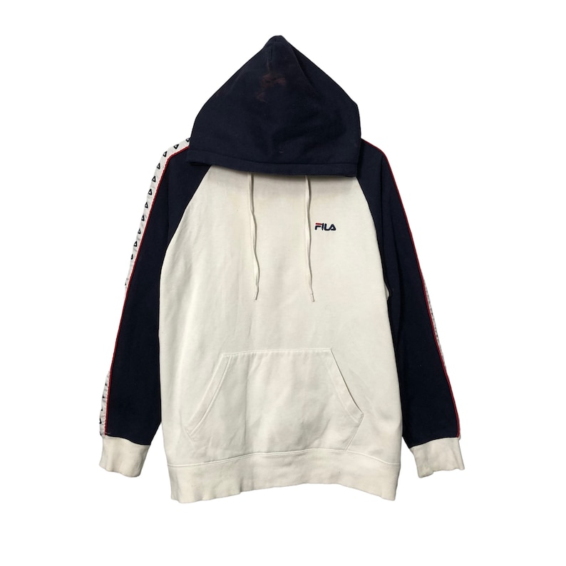 Vintage Fila Embroidery Logo Pullover Hoodie Sweatshirt image 1