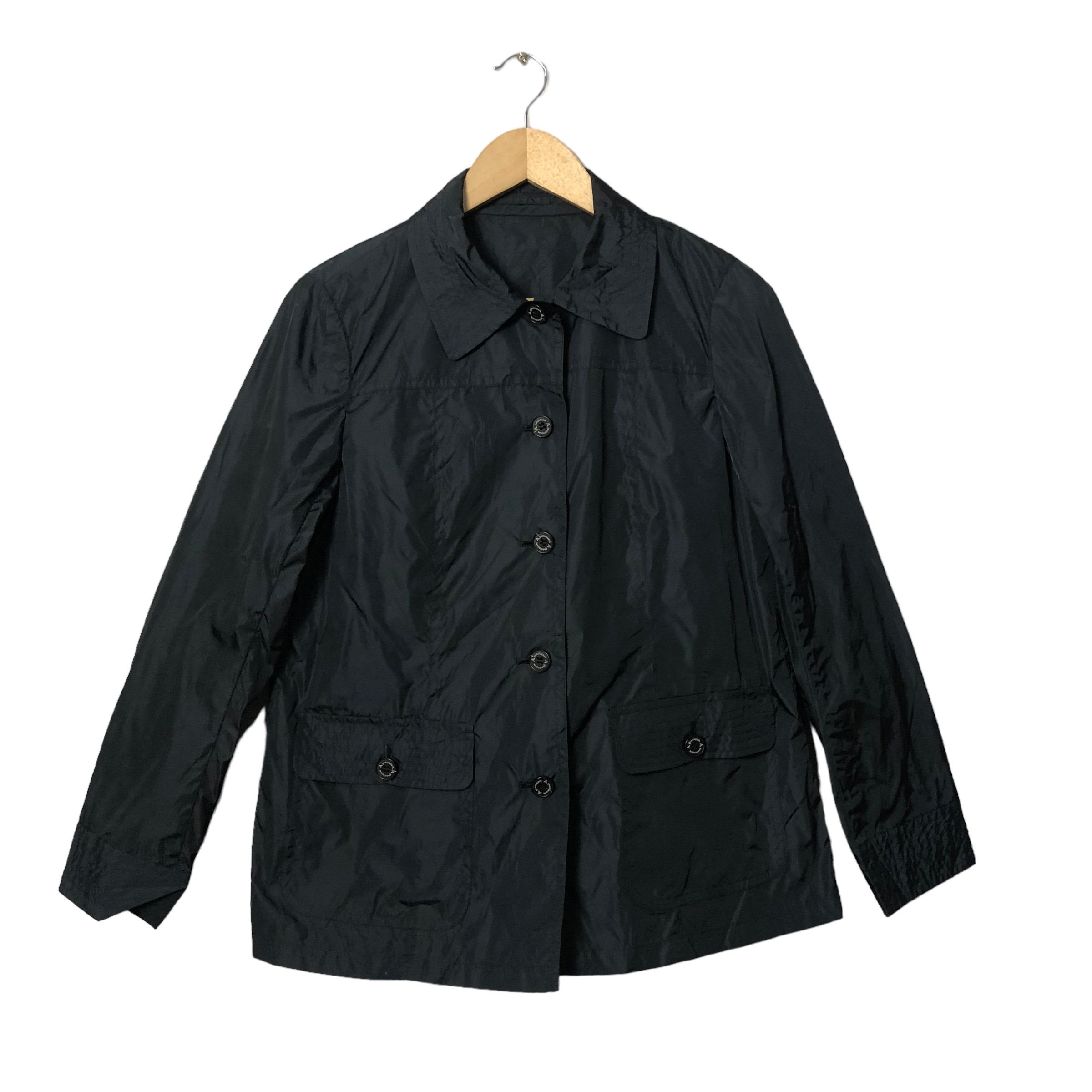Vintage Aquascutum London Button Ups Jacket Dark Blue Colour