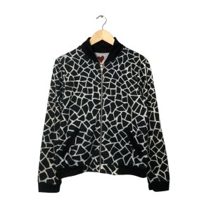 Vintage Desigual Zipper Ups Full Print Sweater Jacket Vintage Desigual Zipper Ups Jacket Black/White Colour Size M Made in Spain