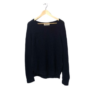 Vintage Rope Crewneck Knitwear Sweater Jumper Vintage Rope Crewneck Knitwear Sweater Jumper Dark Blue Colour Size M