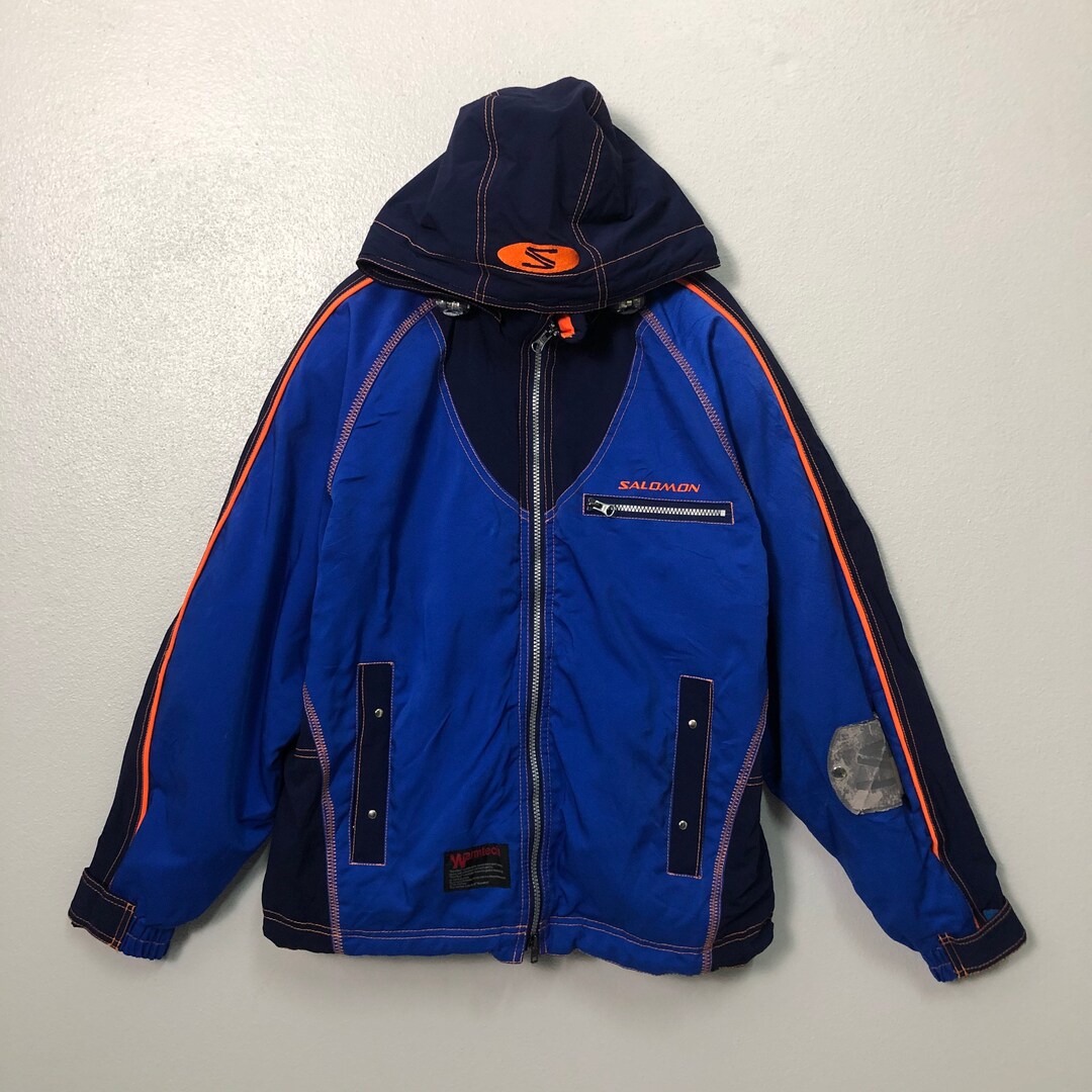 ジャケット・アウター vintage salomon denim zip jacket bz Vintage Salomon Ski Jacket Warmth and Style for Winter