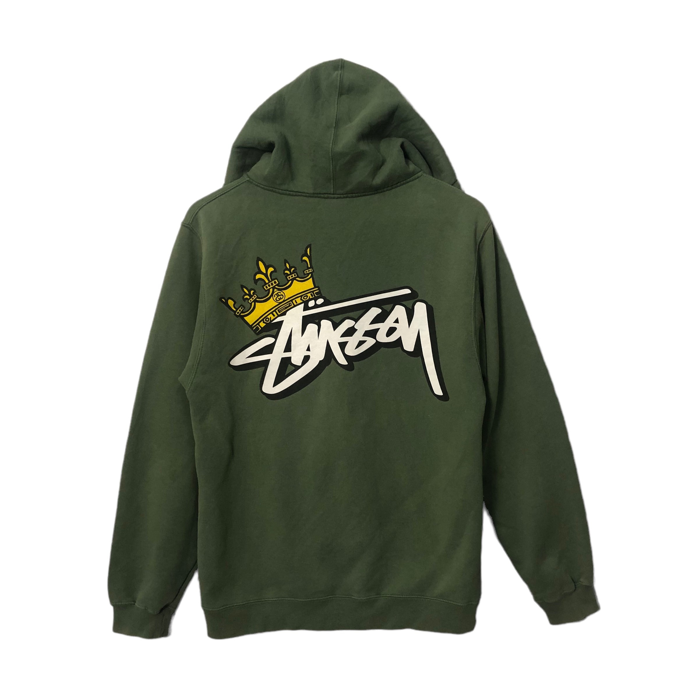 Vintage Stussy Big Logo Zipper Ups Pullover Hoodie Sweater