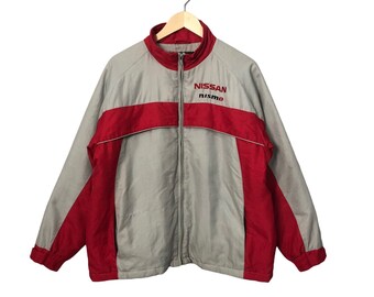 UNDEFEATED NISSAN ワークジャケット 刺繡ロゴ 古着 M レッド UNDEFEATED NISSAN ワークジャケット 刺繡ロゴ 古着 M レッド
