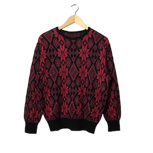 Vintage Unbranded Crewneck Fullprint Navajo Knitwear Sweater