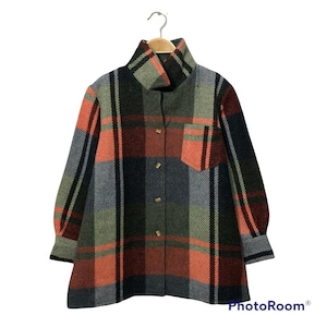 Vintage Unbranded Button Ups Plaid Nice Design Multicolour Jacket