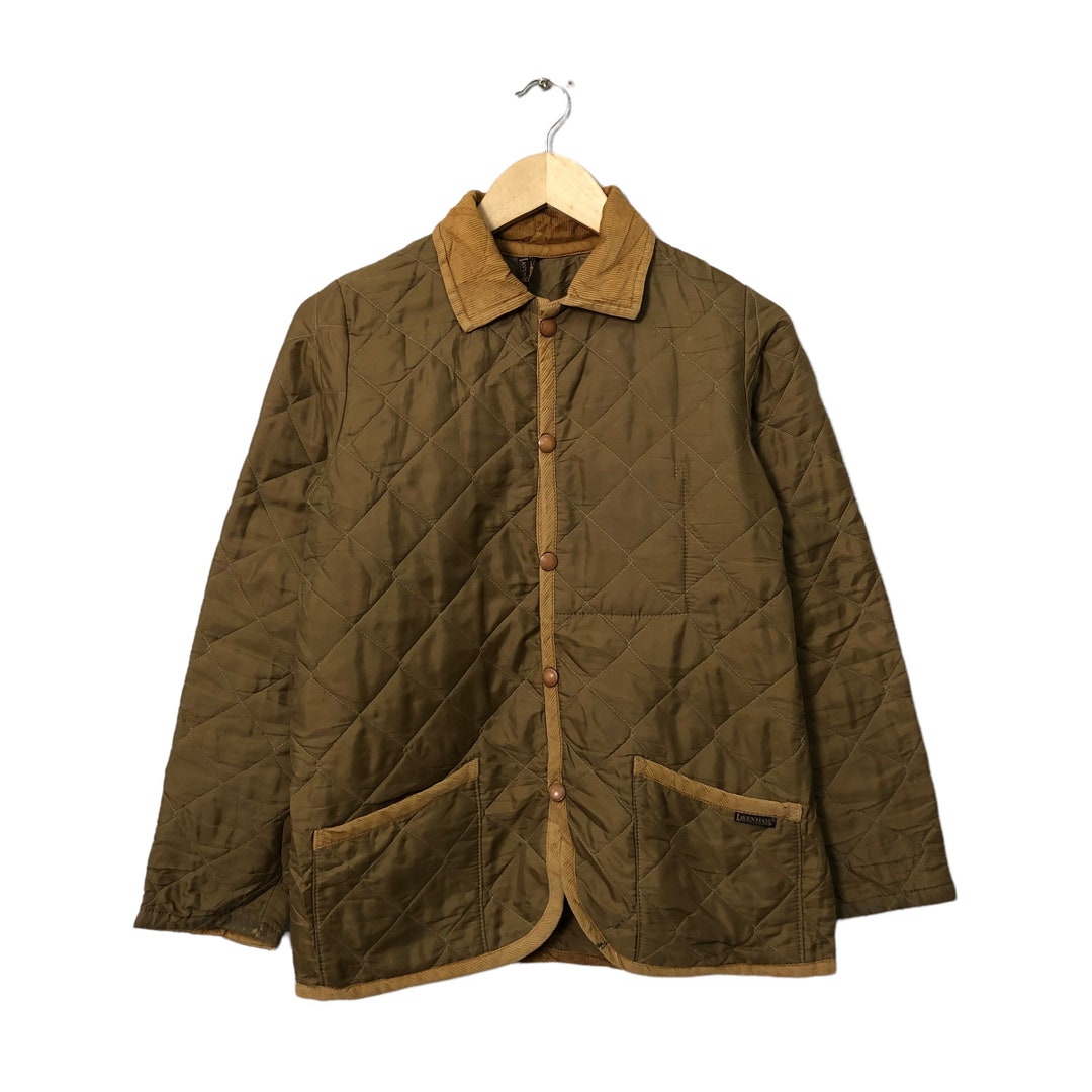 LAVENHAM England Brand Quilted Snap Button Black Bomber Jacket