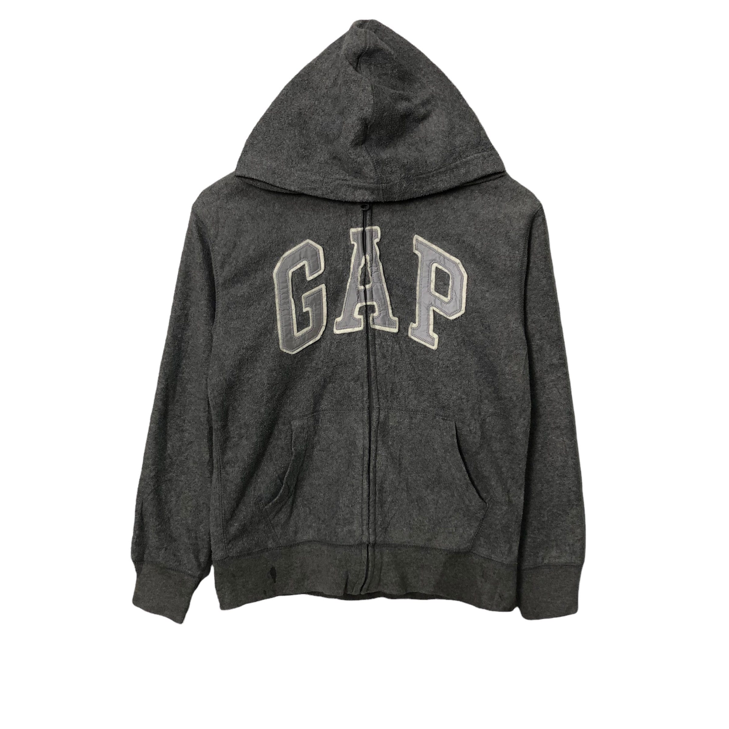 Gap Kids Campus Logo Heather Grey Hoodie Youth Boys Size