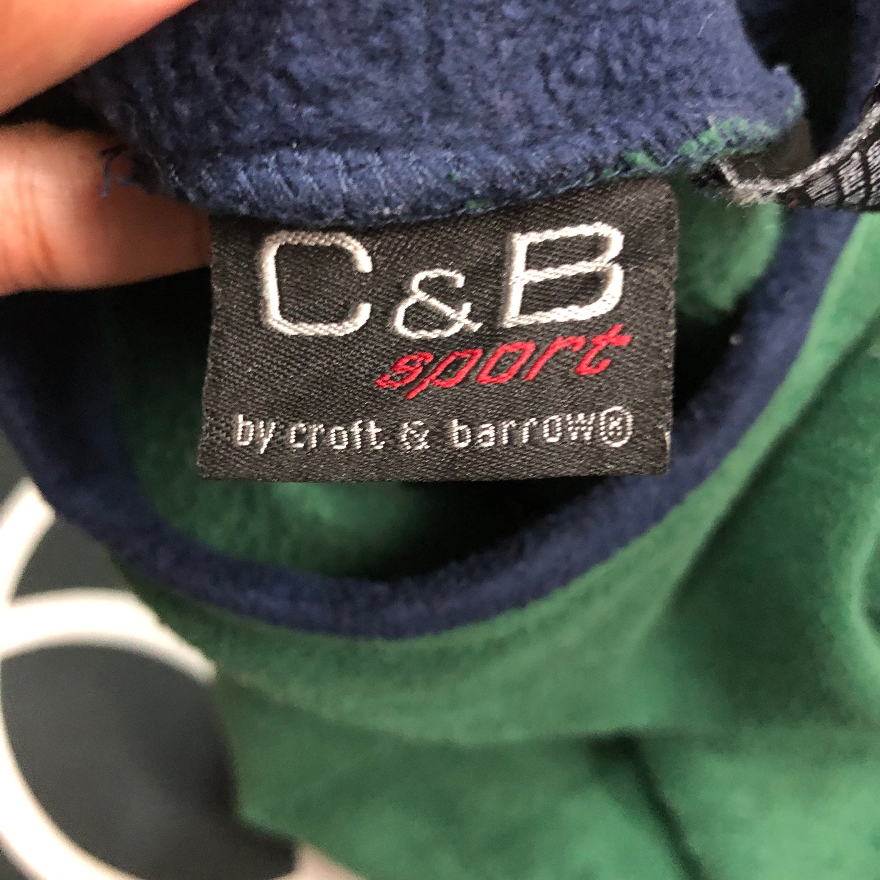 Vintage CB Sport by Croft Barrow Crewneck Embroidered Big Logo
