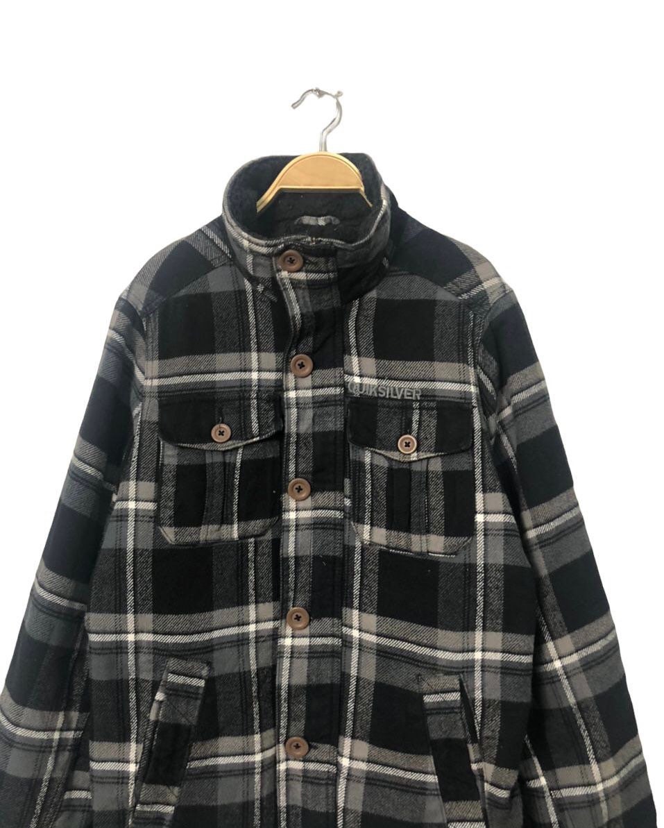 Quiksilver plaid jacket hotsell